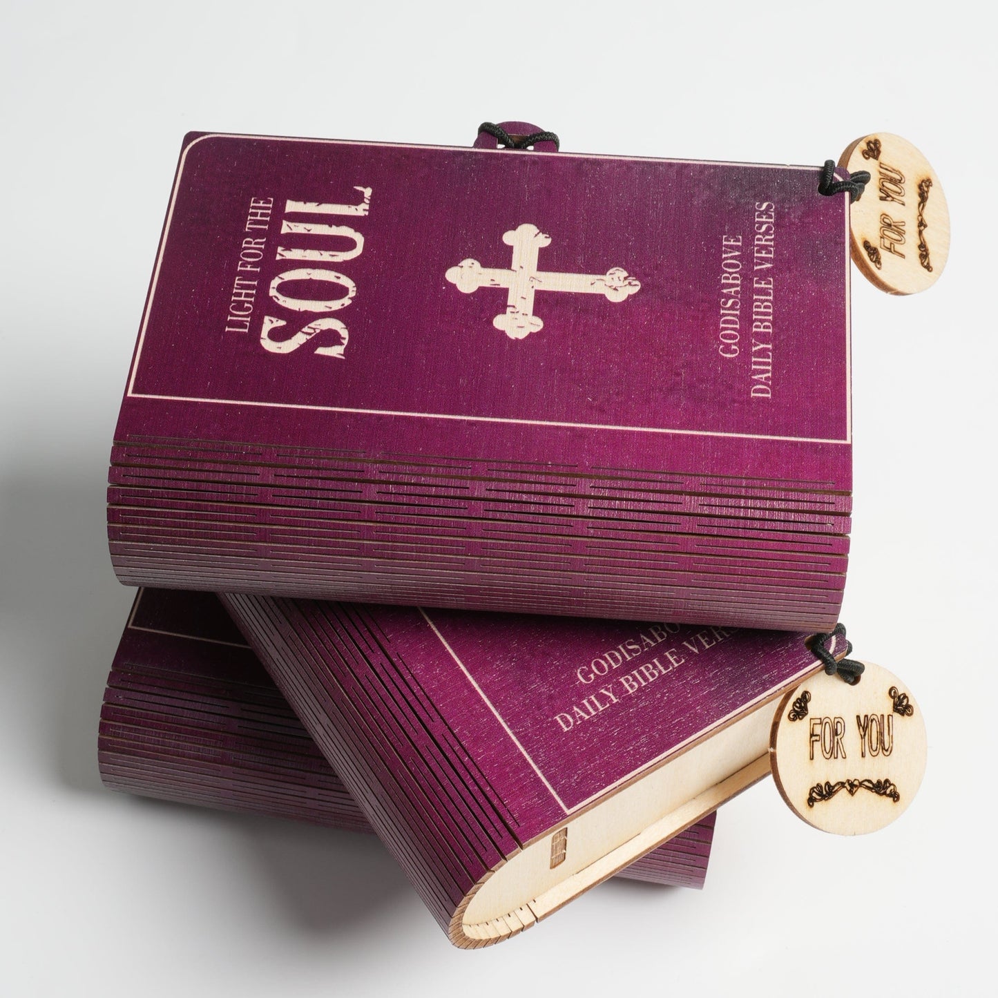 Handmade Wooden Box 90 Day Bible Verses (Comes With Christian Gifts)