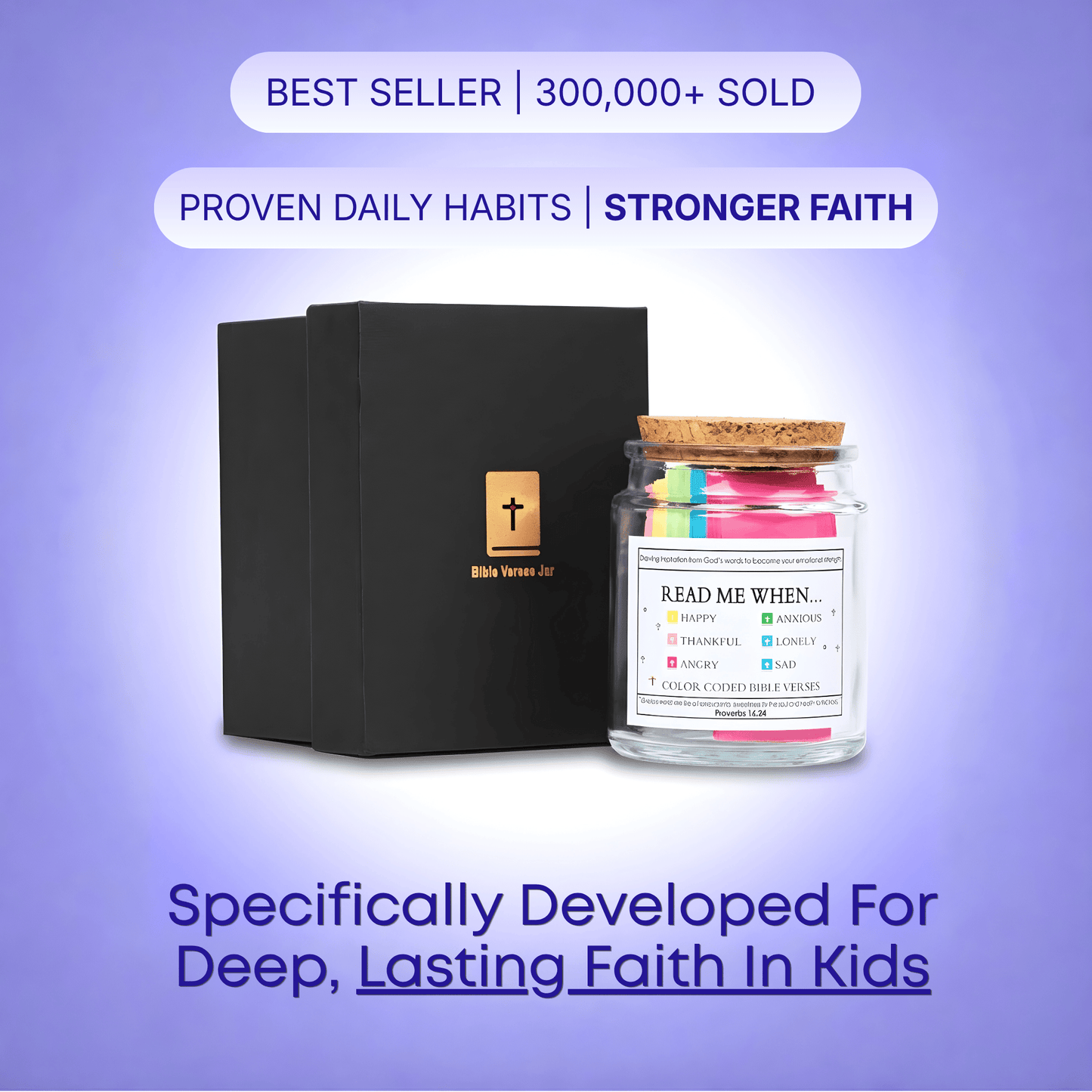 Handmade Bible Verses Jar: 90 Day Verses Learning For Kids