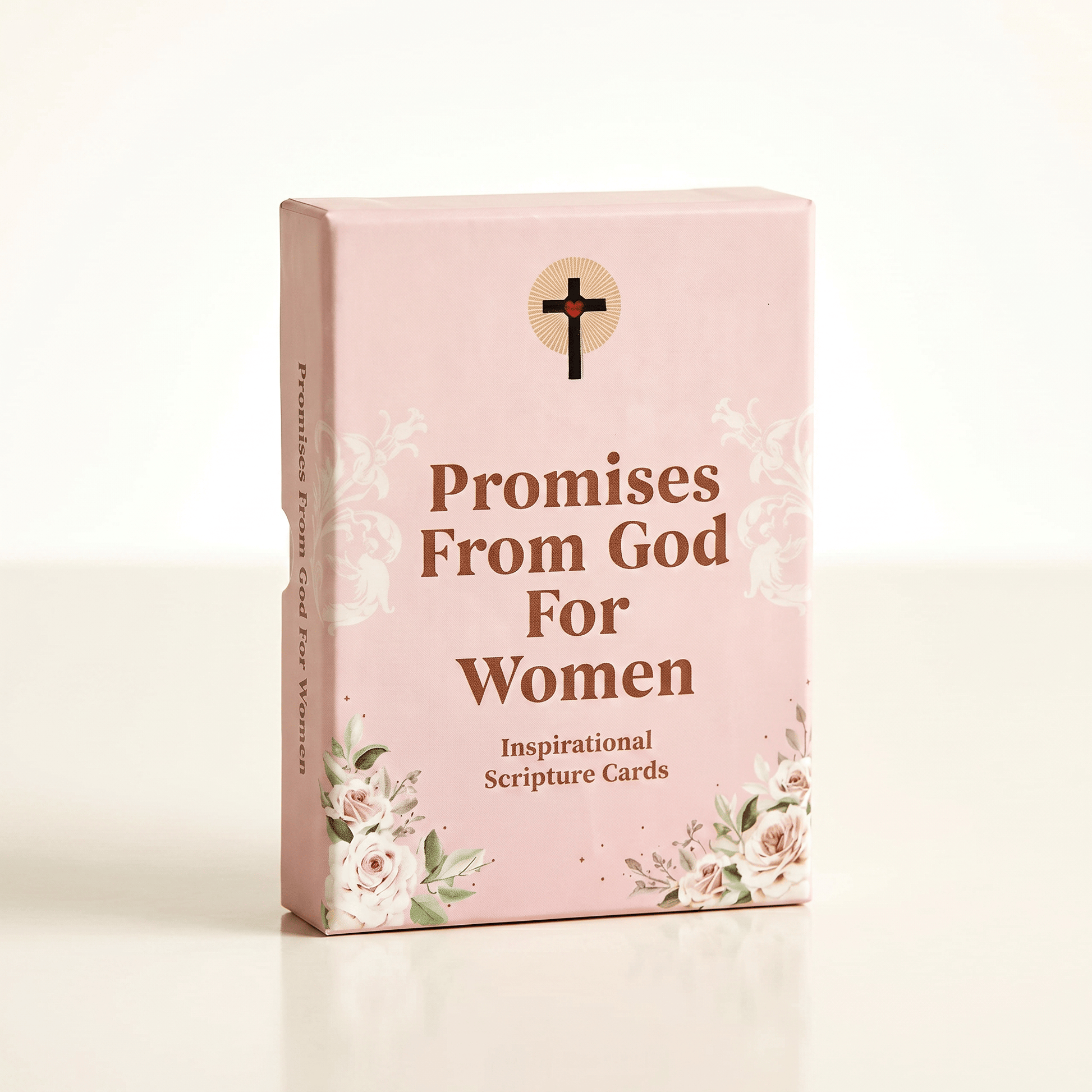 Pack of 'Promises From God For Women' inspirational scripture cards on a light background