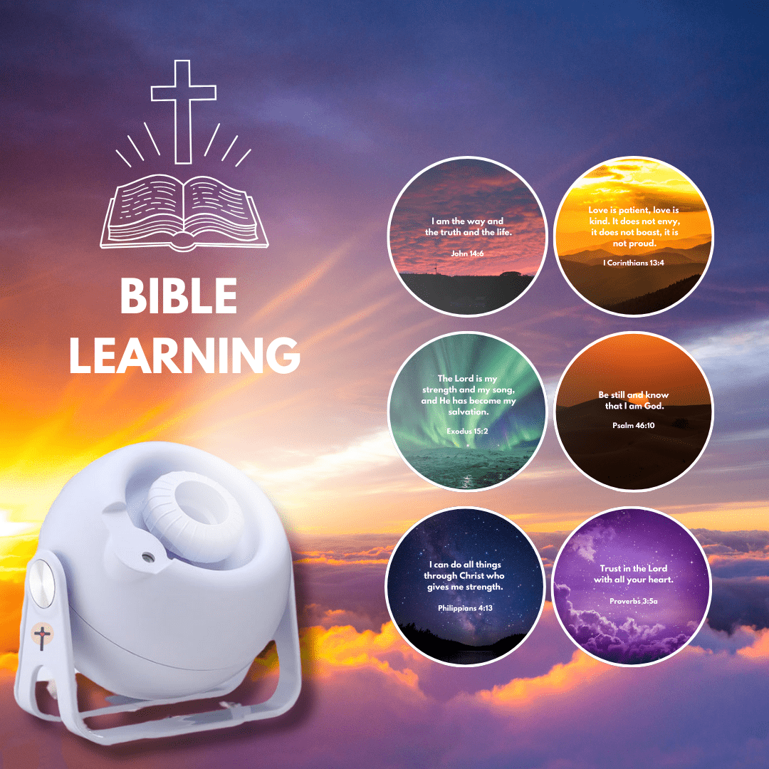 Theme For Projecting Scripture Bible Verse Projector (Comes with 6 Free Scripture Discs) – Godisabove USA