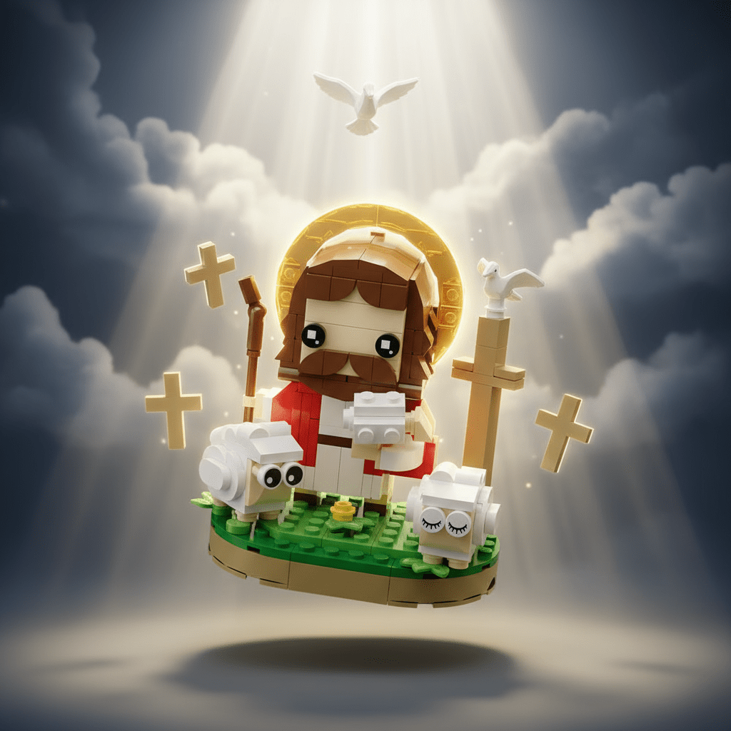 Jesus Block The Shepherd | Jesus Building Blocks For Kids – Godisabove USA